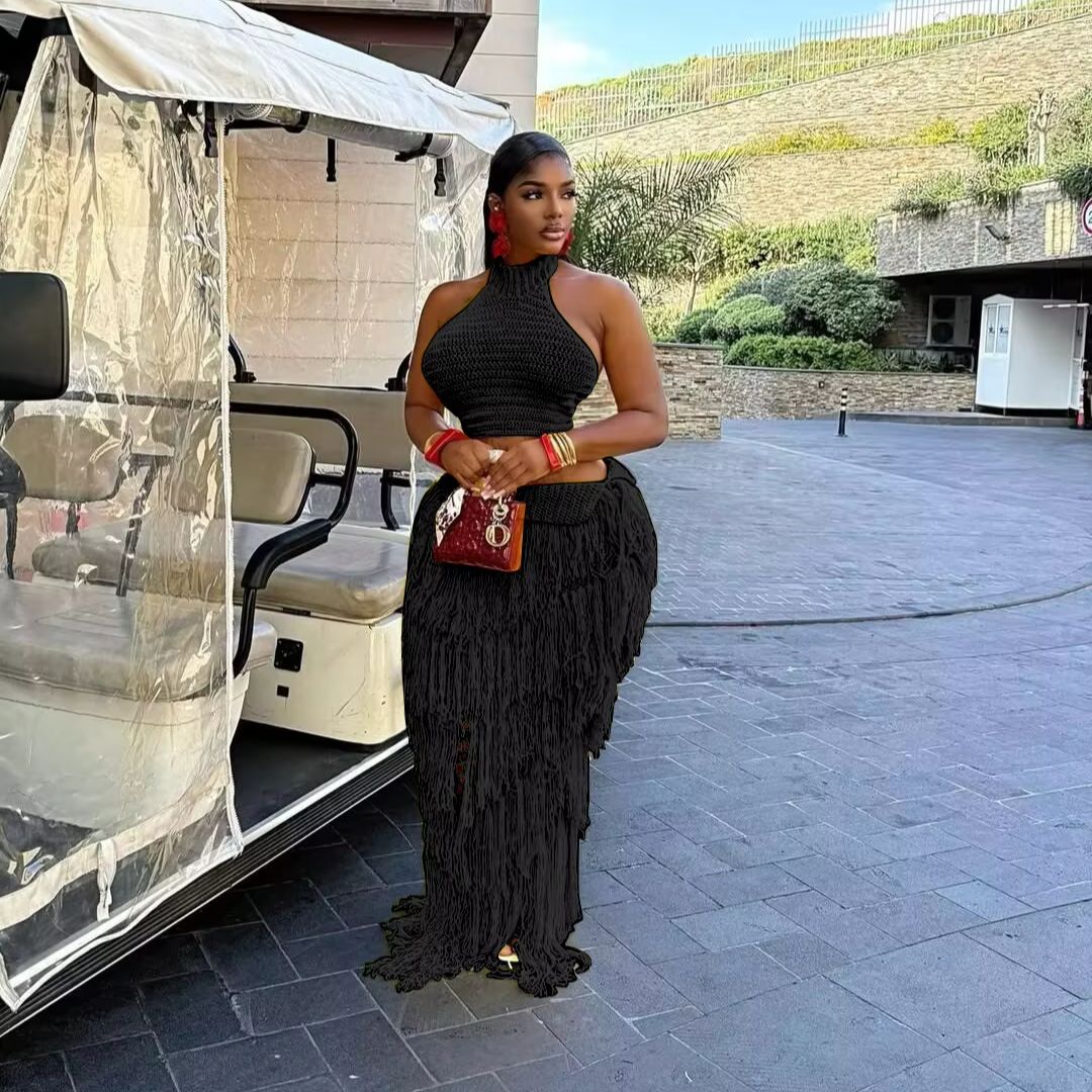 Szydełkowa Sukienka Maxi z Dzi – Maxi Dress Halter recenzja i cena