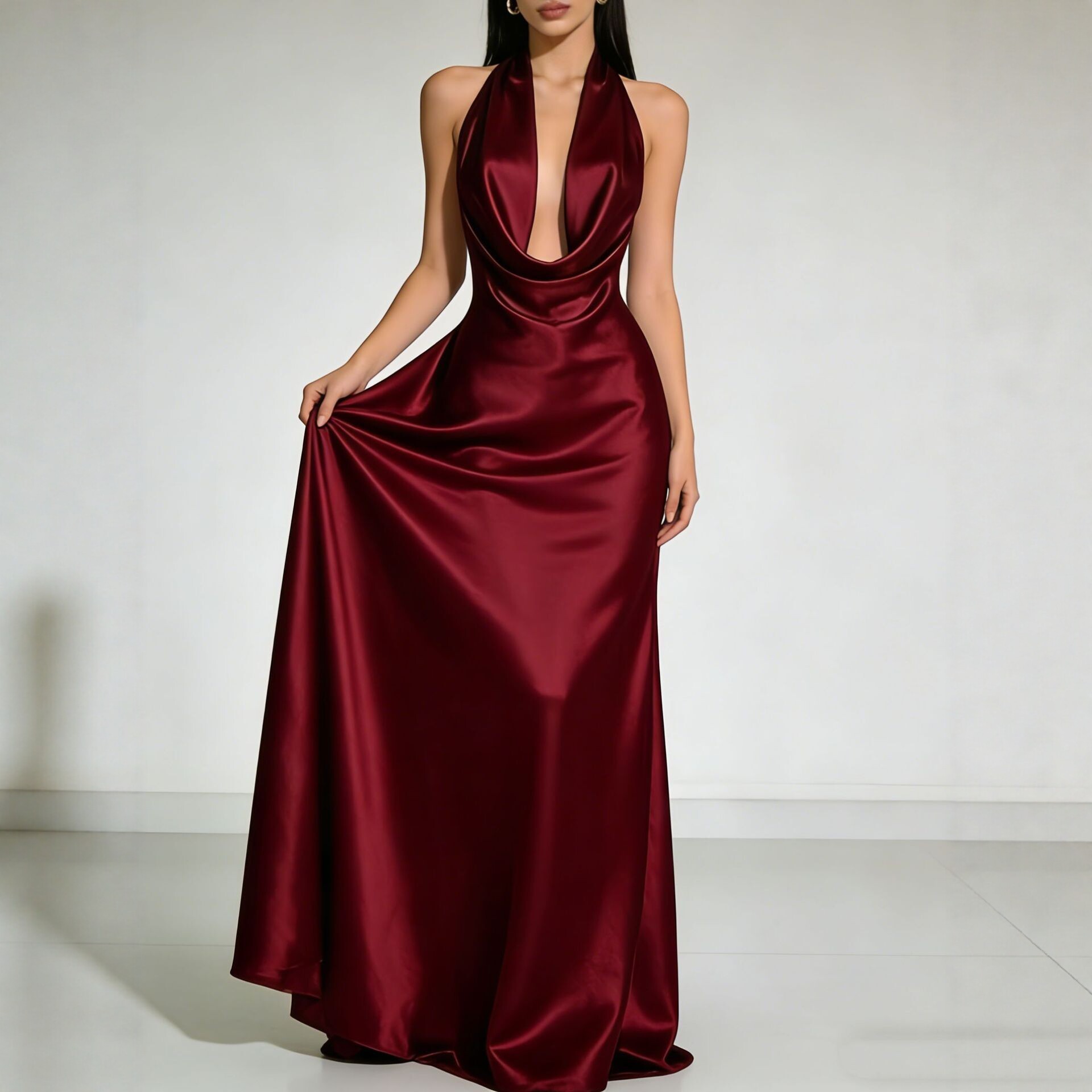 Eleganckie sukienki na przyjęc – Maxi Dress Halter recenzja i cena