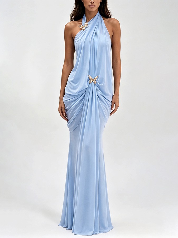 Elegancka damska sukienka maxi – Maxi Dress Halter recenzja i cena