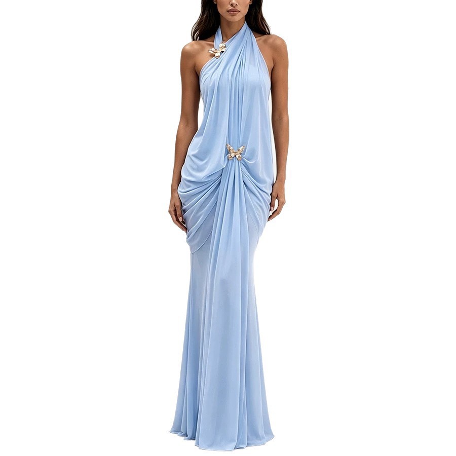 Elegancka damska sukienka maxi – Maxi Dress Halter recenzja i cena