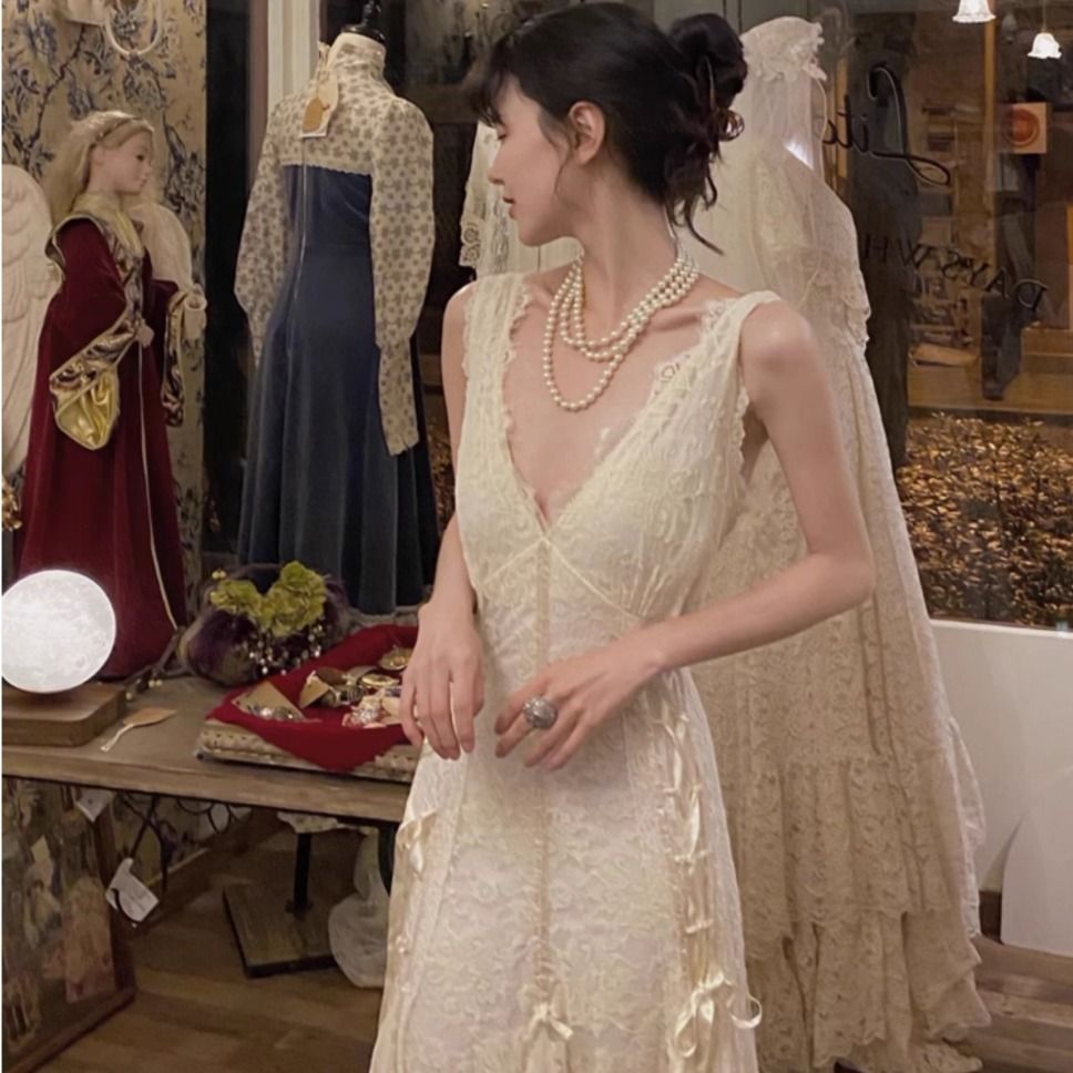 Gotycka Sukienka Koronkowa, Se – Maxi Dress Halter recenzja i cena