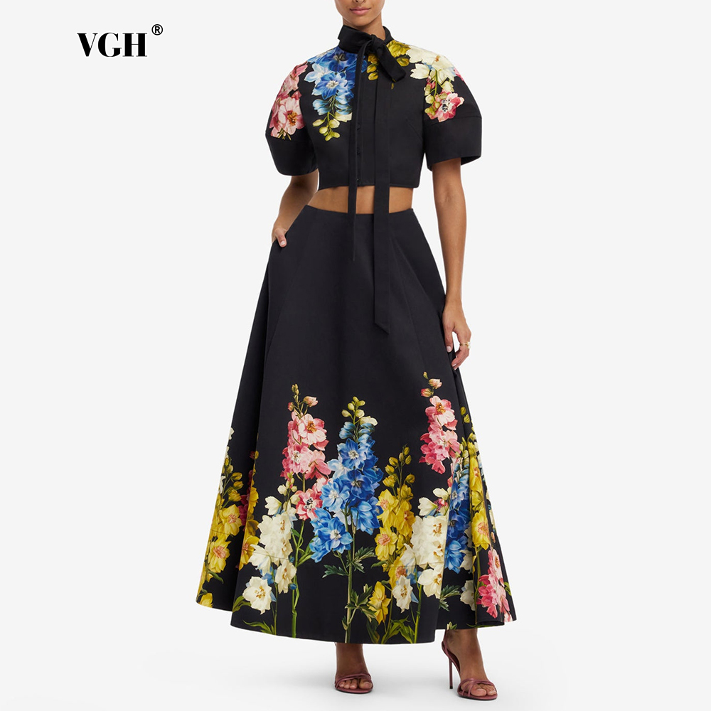 Elegancki dwuczęściowy zestaw  – Midi Skirt Floral recenzja i cena